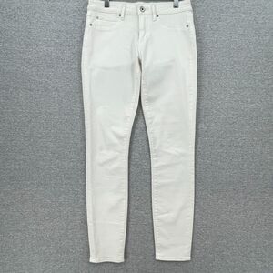 Articles of Society Jeans Womens 28 White Denim Skinny Low Rise 5 Pocket